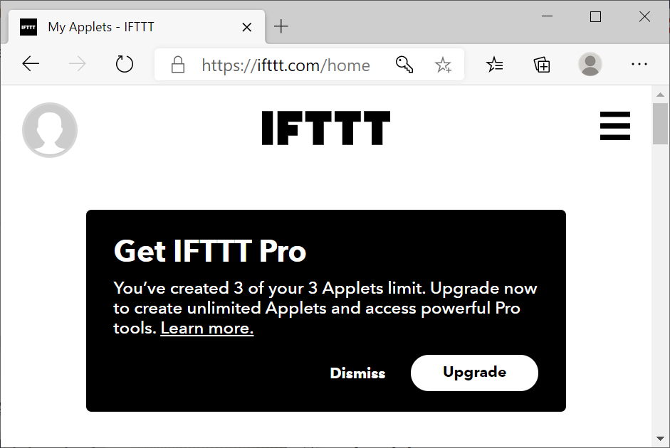 Get IFTTT Pro