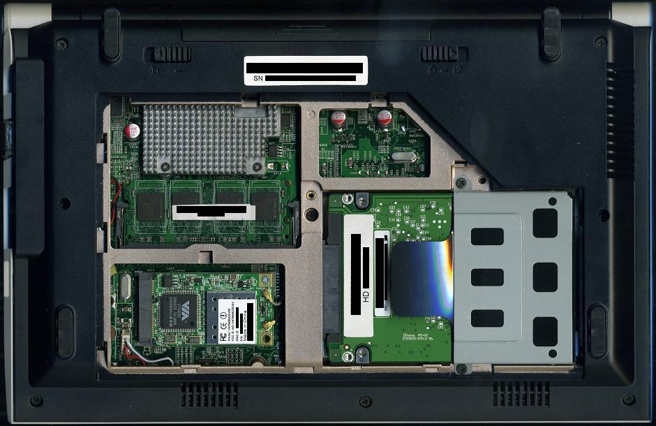 Olevia X10A back panel