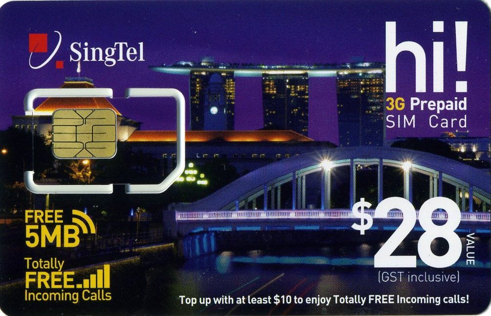 SingTel 3G Prepaid SIM